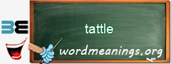 WordMeaning blackboard for tattle